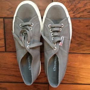 Superga Gray Cotu Classic Sneakers Size 8 Euro 39
